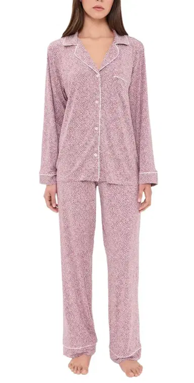 Eberjey Gisele Printed Long Pajama Set | Thumbnail 1 Eberjey Gisele Printed Long Pajama Set | Thumbnail 1