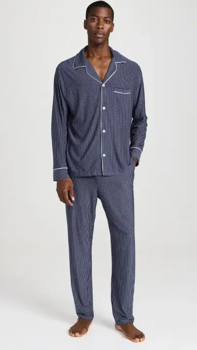 Eberjey William Modal Striped Long PJs | Thumbnail 2 Eberjey William Modal Striped Long PJs | Thumbnail 2