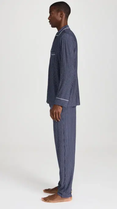Eberjey William Modal Striped Long PJs | Thumbnail 4 Eberjey William Modal Striped Long PJs | Thumbnail 4