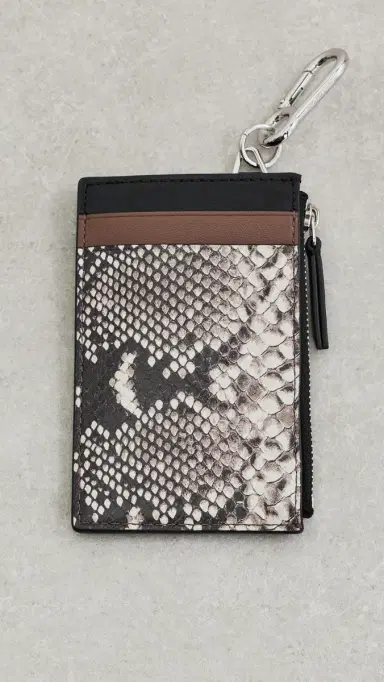 Veronica Beard Snake Embossed Zip Card Holder | Thumbnail 2 Veronica Beard Snake Embossed Zip Card Holder | Thumbnail 2