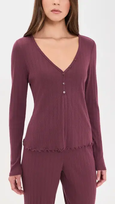 Eberjey Pointelle Henley | Thumbnail 2 Eberjey Pointelle Henley | Thumbnail 2