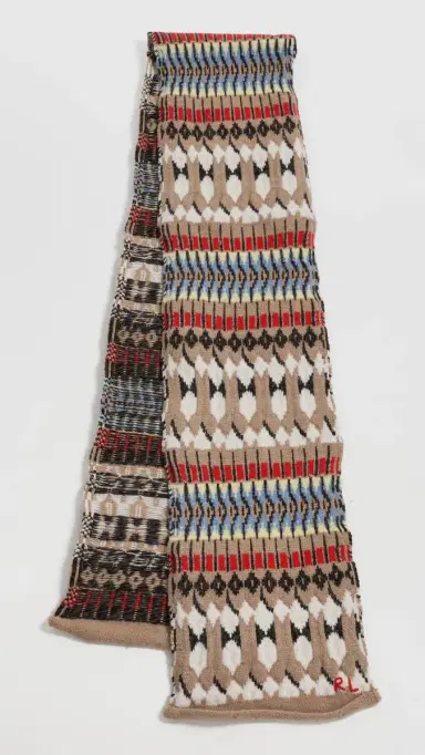 Polo Ralph Lauren Chunky Fair Isle Scarf | Thumbnail 2 Polo Ralph Lauren Chunky Fair Isle Scarf | Thumbnail 2