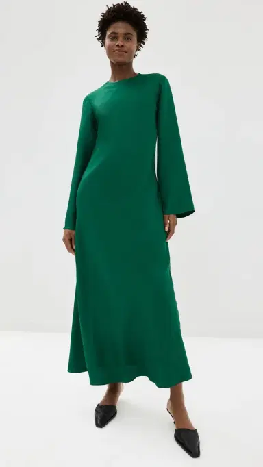 RÓHE Minimal Wide Sleeved Silk Dress | Thumbnail 2 RÓHE Minimal Wide Sleeved Silk Dress | Thumbnail 2
