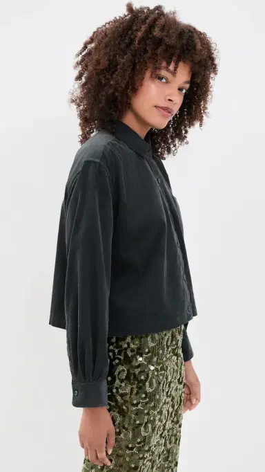 Birds of Paradis Nessa Button Down Shirt Deep Teal L | Thumbnail 4 Birds of Paradis Nessa Button Down Shirt Deep Teal L | Thumbnail 4