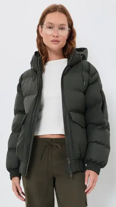 Rains Alta Bomber Puffer Jacket | Thumbnail 2 Rains Alta Bomber Puffer Jacket | Thumbnail 2