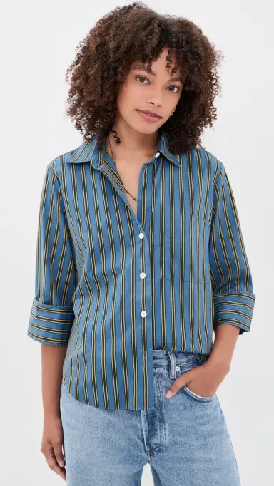 Madewell The Signature Stripe Button Down Shirt | Thumbnail 2 Madewell The Signature Stripe Button Down Shirt | Thumbnail 2