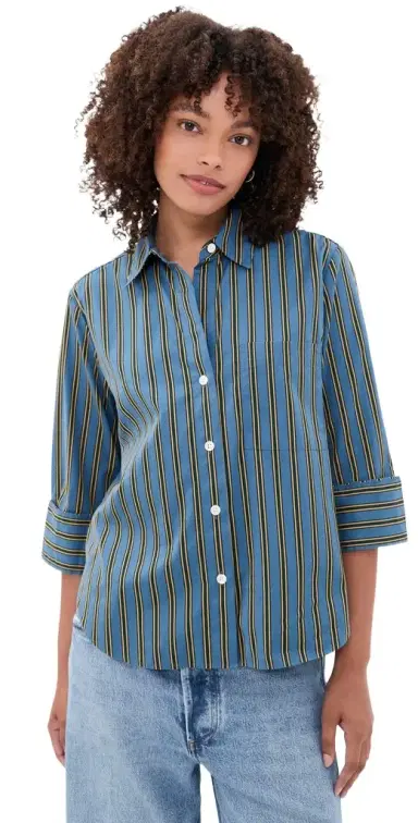Madewell The Signature Stripe Button Down Shirt | Thumbnail 1 Madewell The Signature Stripe Button Down Shirt | Thumbnail 1