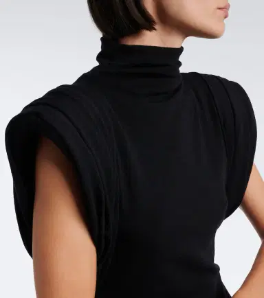 Mugler Draped wool-blend jersey gown | Thumbnail 3 Mugler Draped wool-blend jersey gown | Thumbnail 3