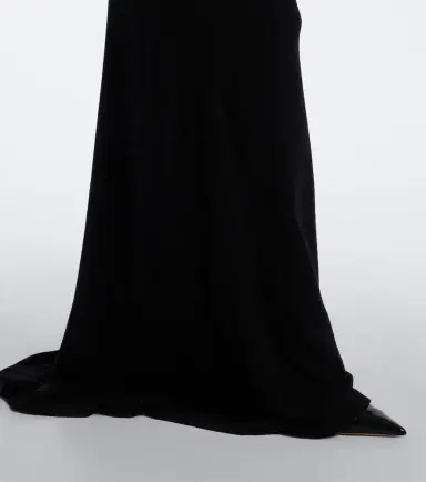 Mugler Draped wool-blend jersey gown | Thumbnail 4 Mugler Draped wool-blend jersey gown | Thumbnail 4