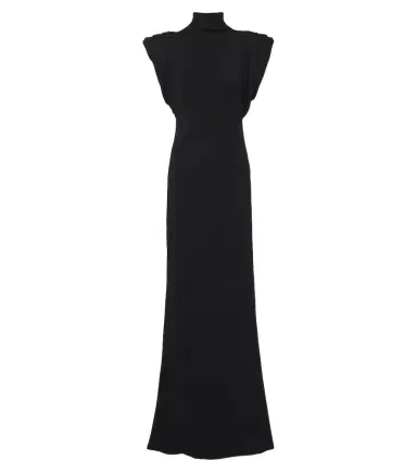 Mugler Draped wool-blend jersey gown | Thumbnail 1 Mugler Draped wool-blend jersey gown | Thumbnail 1