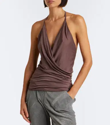 Rick Owens Draped wool and silk top | Thumbnail 3 Rick Owens Draped wool and silk top | Thumbnail 3