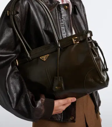 Prada Bonnie Large leather shoulder bag | Thumbnail 8 Prada Bonnie Large leather shoulder bag | Thumbnail 8