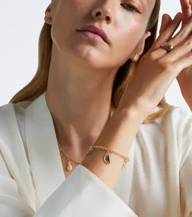 Sydney Evan 14kt gold charm bracelet with gemstones | Thumbnail 3 Sydney Evan 14kt gold charm bracelet with gemstones | Thumbnail 3
