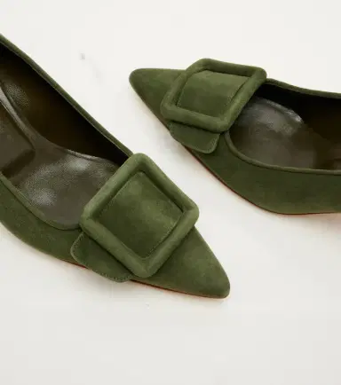 Manolo Blahnik Maysale suede pumps | Thumbnail 3 Manolo Blahnik Maysale suede pumps | Thumbnail 3
