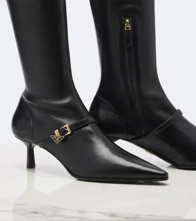 Prada Leather knee-high boots | Thumbnail 3 Prada Leather knee-high boots | Thumbnail 3