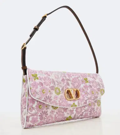 Valentino Garavani DeVain Small floral jacquard shoulder bag | Thumbnail 3 Valentino Garavani DeVain Small floral jacquard shoulder bag | Thumbnail 3