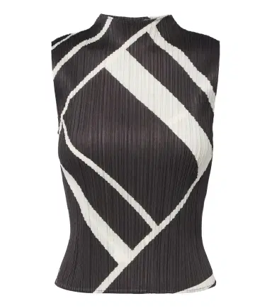 Pleats Please Issey Miyake Fold Line pleated printed top | Thumbnail 1 Pleats Please Issey Miyake Fold Line pleated printed top | Thumbnail 1