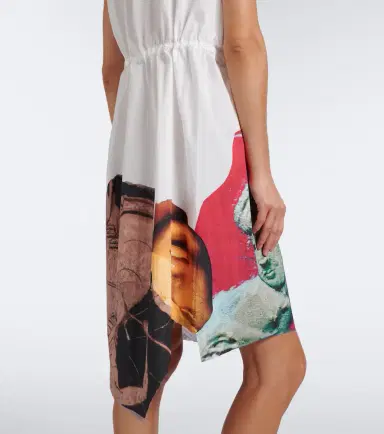 Prada Printed cotton-blend minidress | Thumbnail 4 Prada Printed cotton-blend minidress | Thumbnail 4