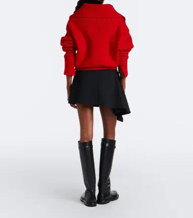 Givenchy Draped wool miniskirt | Thumbnail 2 Givenchy Draped wool miniskirt | Thumbnail 2