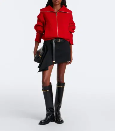 Givenchy Draped wool miniskirt | Thumbnail 4 Givenchy Draped wool miniskirt | Thumbnail 4
