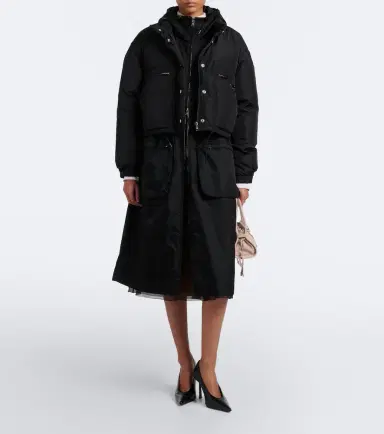 Prada Re-Nylon cropped down jacket | Thumbnail 7 Prada Re-Nylon cropped down jacket | Thumbnail 7