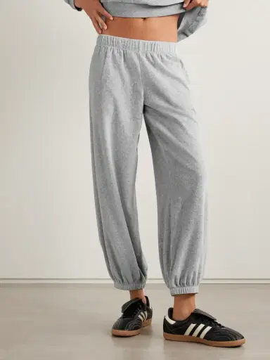 Suzie Kondi Paxos Cotton-blend Velour Tapered Sweatpants | Thumbnail 3 Suzie Kondi Paxos Cotton-blend Velour Tapered Sweatpants | Thumbnail 3