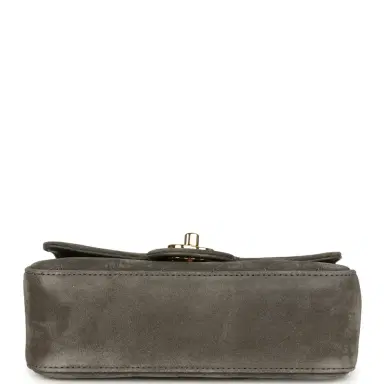 Chanel Chanel Mini "Souplissimo" Flap Bag Dark Grey Suede Gold Hardware | Thumbnail 6 Chanel Chanel Mini "Souplissimo" Flap Bag Dark Grey Suede Gold Hardware | Thumbnail 6