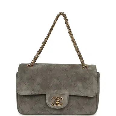 Chanel Chanel Mini "Souplissimo" Flap Bag Dark Grey Suede Gold Hardware | Thumbnail 7 Chanel Chanel Mini "Souplissimo" Flap Bag Dark Grey Suede Gold Hardware | Thumbnail 7