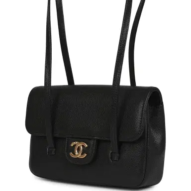 Chanel Chanel Mini Preppy Coco Clutch with Straps Black Shiny Caviar Brushed Gold Hardware | Thumbnail 5 Chanel Chanel Mini Preppy Coco Clutch with Straps Black Shiny Caviar Brushed Gold Hardware | Thumbnail 5