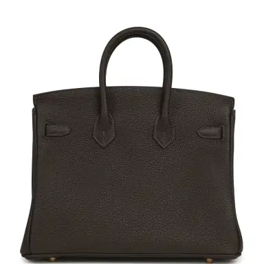HERMÈS Hermes Birkin 25 Bai-Brun Togo Permabrass Hardware | Thumbnail 4 HERMÈS Hermes Birkin 25 Bai-Brun Togo Permabrass Hardware | Thumbnail 4
