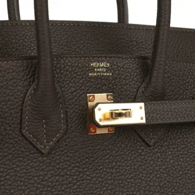 HERMÈS Hermes Birkin 25 Bai-Brun Togo Permabrass Hardware | Thumbnail 7 HERMÈS Hermes Birkin 25 Bai-Brun Togo Permabrass Hardware | Thumbnail 7