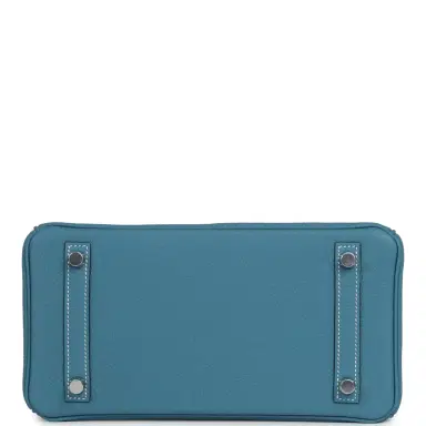HERMÈS Hermes Birkin 25 Blue Jean Togo Palladium Hardware | Thumbnail 6 HERMÈS Hermes Birkin 25 Blue Jean Togo Palladium Hardware | Thumbnail 6