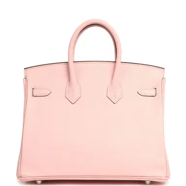 HERMÈS Hermes Birkin 25 Rose Sakura Swift Palladium Hardware | Thumbnail 4 HERMÈS Hermes Birkin 25 Rose Sakura Swift Palladium Hardware | Thumbnail 4
