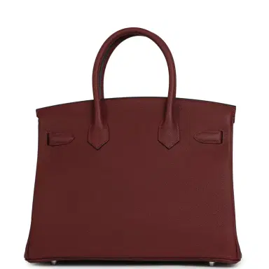HERMÈS Hermes Birkin 30 Rouge H Togo Palladium Hardware | Thumbnail 4 HERMÈS Hermes Birkin 30 Rouge H Togo Palladium Hardware | Thumbnail 4