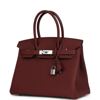 HERMÈS Hermes Birkin 30 Rouge H Togo Palladium Hardware | Thumbnail 5 HERMÈS Hermes Birkin 30 Rouge H Togo Palladium Hardware | Thumbnail 5