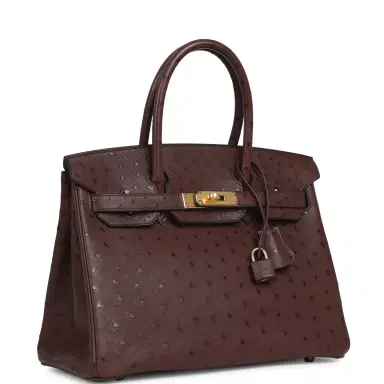 HERMÈS Hermes Birkin 30 Rouge Sellier Ostrich Gold Hardware | Thumbnail 2 HERMÈS Hermes Birkin 30 Rouge Sellier Ostrich Gold Hardware | Thumbnail 2