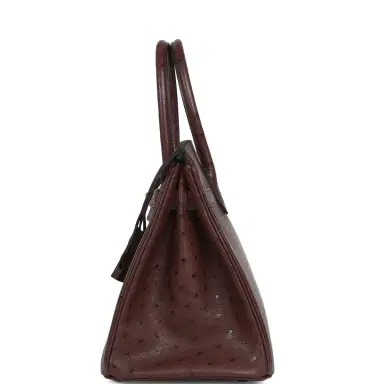 HERMÈS Hermes Birkin 30 Rouge Sellier Ostrich Gold Hardware | Thumbnail 3 HERMÈS Hermes Birkin 30 Rouge Sellier Ostrich Gold Hardware | Thumbnail 3