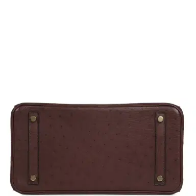 HERMÈS Hermes Birkin 30 Rouge Sellier Ostrich Gold Hardware | Thumbnail 6 HERMÈS Hermes Birkin 30 Rouge Sellier Ostrich Gold Hardware | Thumbnail 6