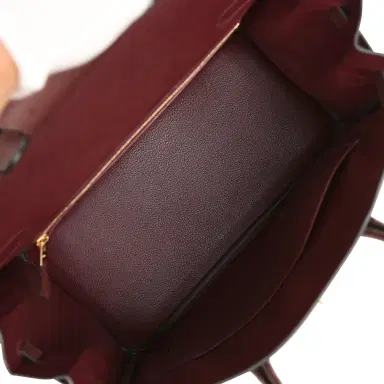 HERMÈS Hermes Birkin 30 Rouge Sellier Ostrich Gold Hardware | Thumbnail 9 HERMÈS Hermes Birkin 30 Rouge Sellier Ostrich Gold Hardware | Thumbnail 9