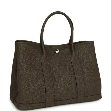 HERMÈS Hermes Garden Party 30 Vert Loden Negonda Palladium Hardware | Thumbnail 2 HERMÈS Hermes Garden Party 30 Vert Loden Negonda Palladium Hardware | Thumbnail 2
