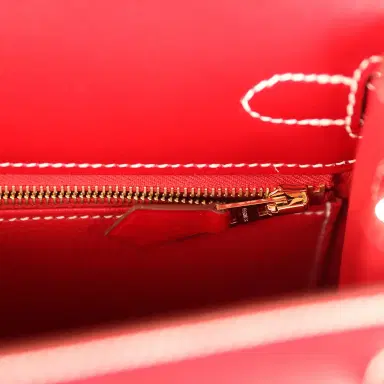 HERMÈS Hermes Kelly Sellier 25 Rouge Piment Box Gold Hardware | Thumbnail 9 HERMÈS Hermes Kelly Sellier 25 Rouge Piment Box Gold Hardware | Thumbnail 9