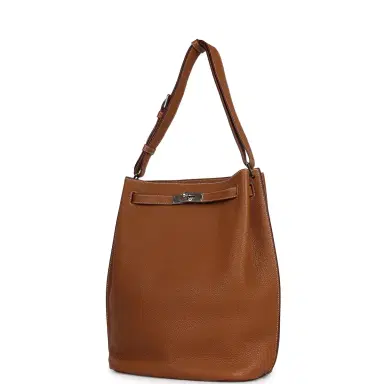 HERMÈS Pre-owned Hermes So Kelly 26 Gold Togo Palladium Hardware | Thumbnail 5 HERMÈS Pre-owned Hermes So Kelly 26 Gold Togo Palladium Hardware | Thumbnail 5