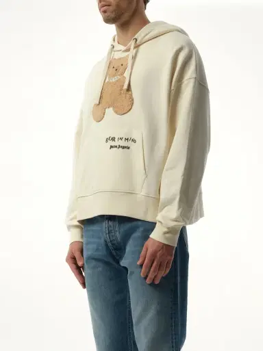 Palm Angels Bear in Mind Hoodie Off White/brown White | Thumbnail 5 Palm Angels Bear in Mind Hoodie Off White/brown White | Thumbnail 5
