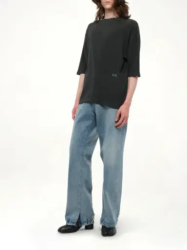 Maison Margiela Reverse Terry T-shirt in Washed | Thumbnail 4 Maison Margiela Reverse Terry T-shirt in Washed | Thumbnail 4