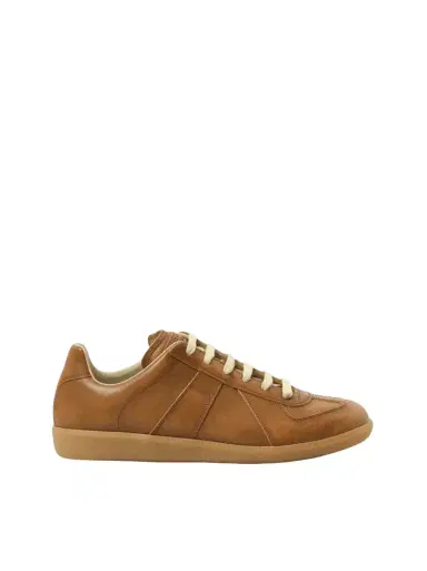 Maison Margiela Vegetable Dyed Replica Sneaker in Safari Shade Brown | Thumbnail 1 Maison Margiela Vegetable Dyed Replica Sneaker in Safari Shade Brown | Thumbnail 1