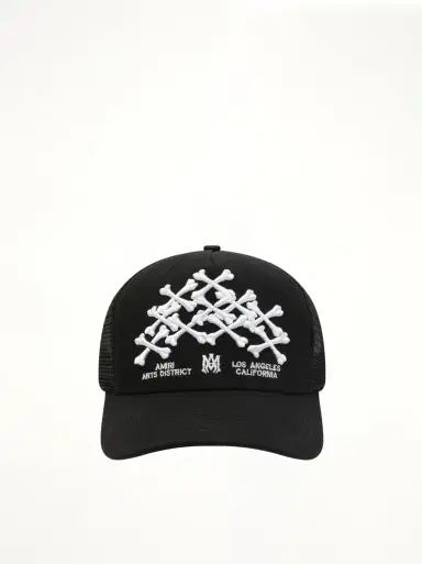 AMIRI Bones Stacked Trucker Hat | Thumbnail 3 AMIRI Bones Stacked Trucker Hat | Thumbnail 3
