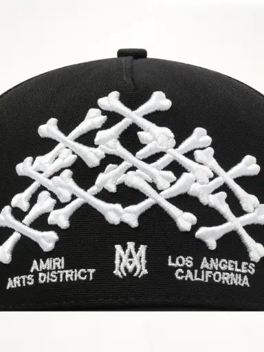 AMIRI Bones Stacked Trucker Hat | Thumbnail 5 AMIRI Bones Stacked Trucker Hat | Thumbnail 5