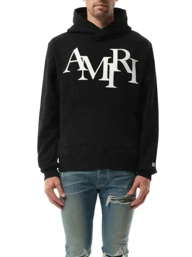 AMIRI Amiri Staggered Hoodie | Thumbnail 1 AMIRI Amiri Staggered Hoodie | Thumbnail 1