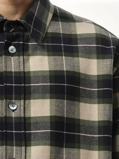Loewe Check Overshirt in Green/multicolour Green | Thumbnail 2 Loewe Check Overshirt in Green/multicolour Green | Thumbnail 2