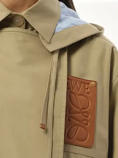 Loewe Hooded Anagram Parka in Sweet Caramel Beige | Thumbnail 2 Loewe Hooded Anagram Parka in Sweet Caramel Beige | Thumbnail 2